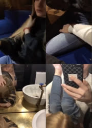 russian girl fucked in a clubs toilet on periscope 