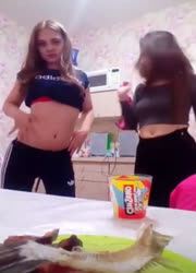 drunk russian teens sexy tease on periscope 