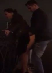 couple fucking after club on a bridge