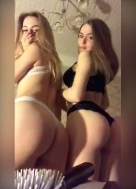 russian girls in underwear teasing 