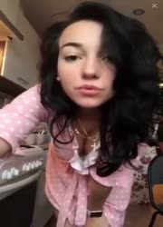 Cutie russian in the kitchen 