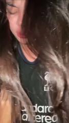 Pretty Asian big tits Wife Riding Dick