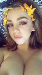 blonde teen shows her hot body on snapchat