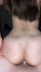 Creaming on his dick while riding more video link in bio 