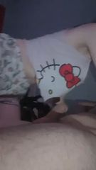 cute teen didnt even take of her pyjama