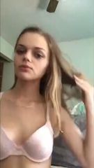 cute teen alone at home masturbating 