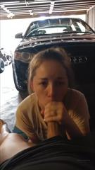 blowjob in the garage