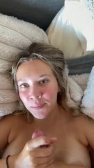 cumshot all over her face