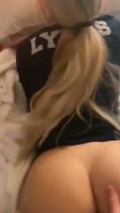 horny college teen getting fingered