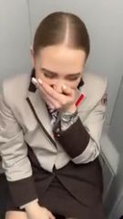sucked off by cute staff on a train