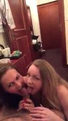 two girls sharing a dick 🤤