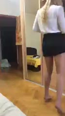 blonde girl on periscope gets undressed